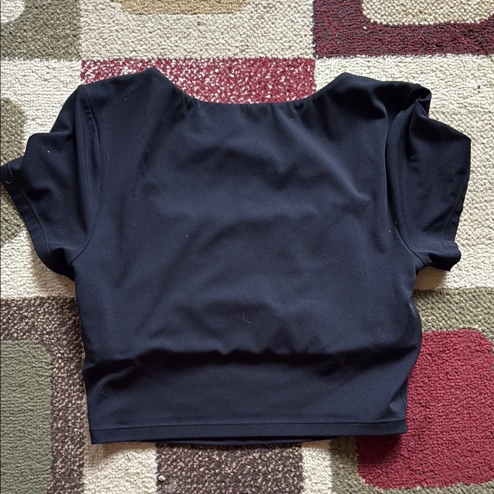 Aerie Black Crop Top - double lined - Picture 4 of 4